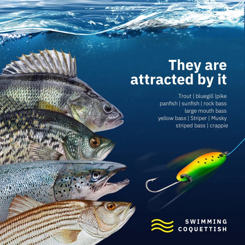 THKFISH طعوم صيد السمك من THKFISH - طُعم سمك السلمون المرقط والبايك، 5 قطع خطاف فردي 1/4 أونصة - Image 4